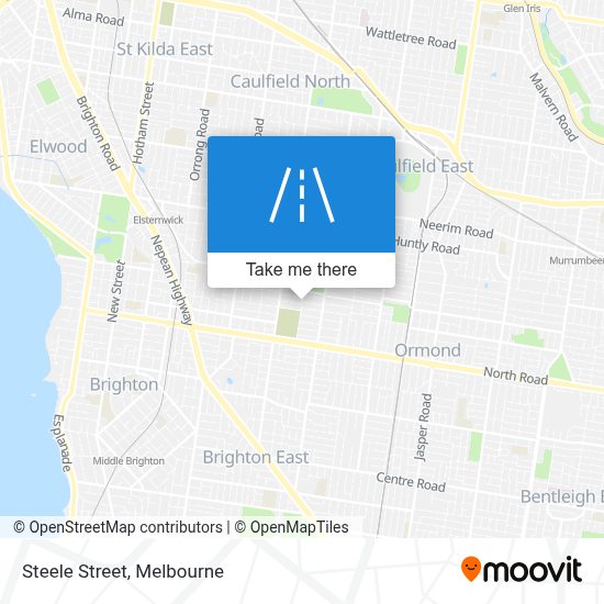 How to get to Steele Street, Caulfield South by bus, tram or train?