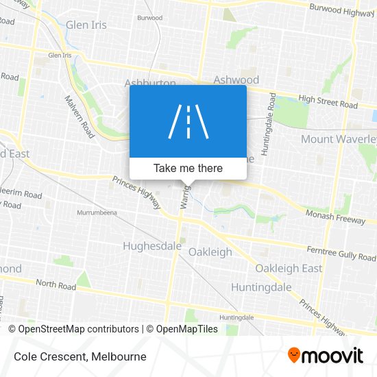 Cole Crescent map