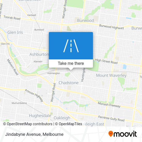 Jindabyne Avenue map