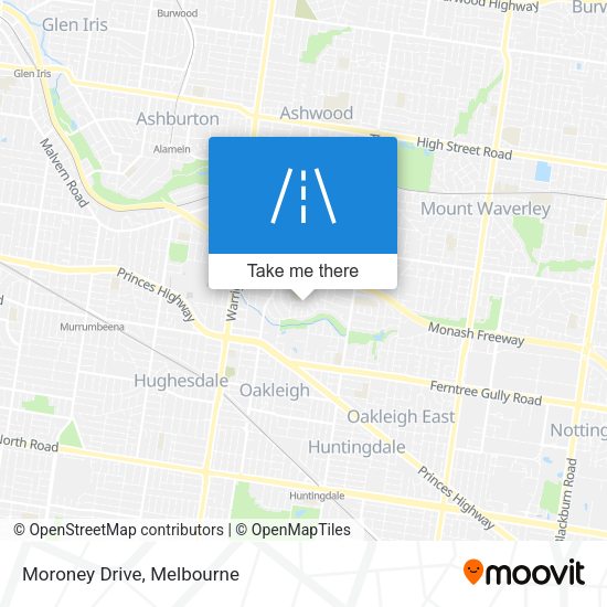 Moroney Drive map