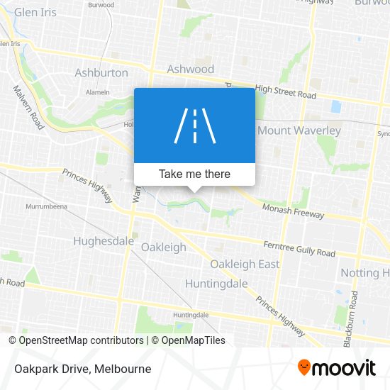 Oakpark Drive map