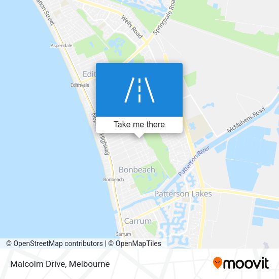 Malcolm Drive map