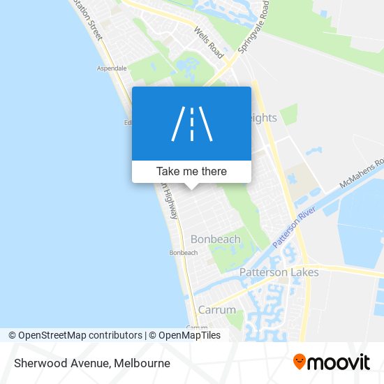 Mapa Sherwood Avenue