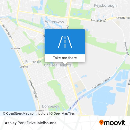 Mapa Ashley Park Drive