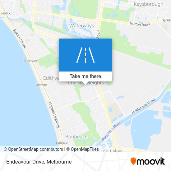 Endeavour Drive map