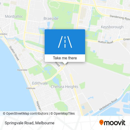 Mapa Springvale Road