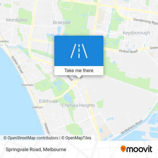 Mapa Springvale Road