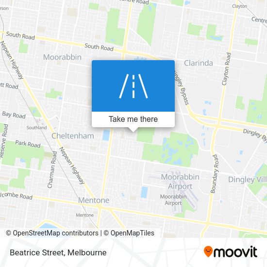 Beatrice Street map