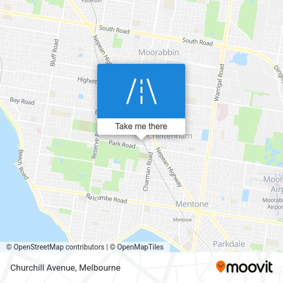 Churchill Avenue map