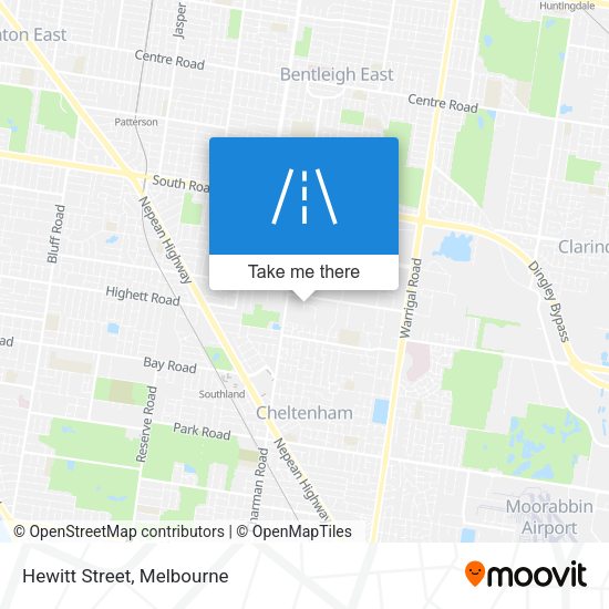Hewitt Street map