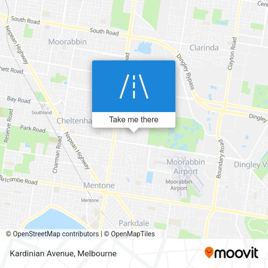 Kardinian Avenue map