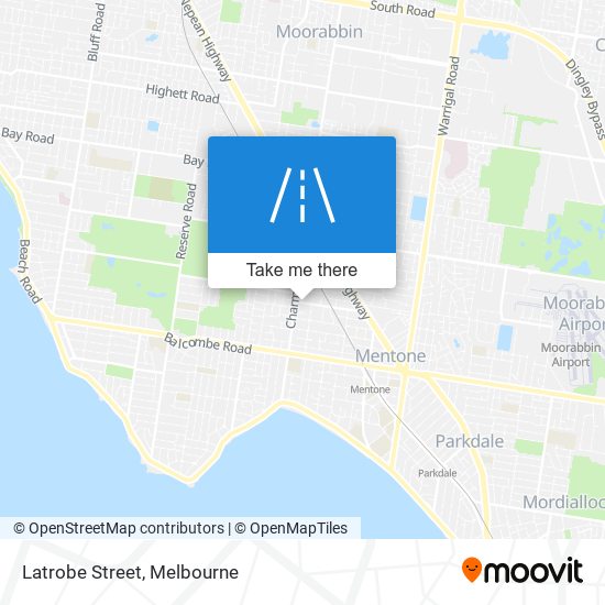 Mapa Latrobe Street