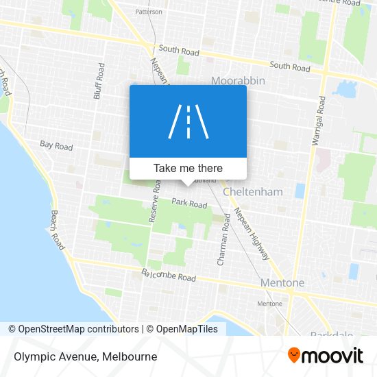 Olympic Avenue map