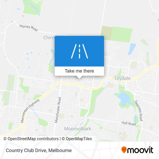 Country Club Drive map
