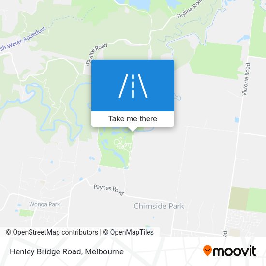 Henley Bridge Road map
