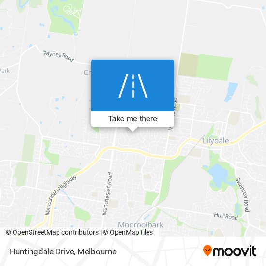 Huntingdale Drive map