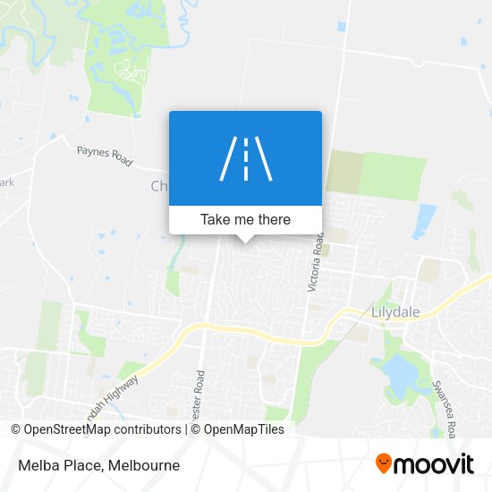 Melba Place map