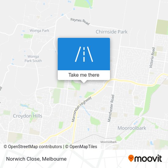 Norwich Close map