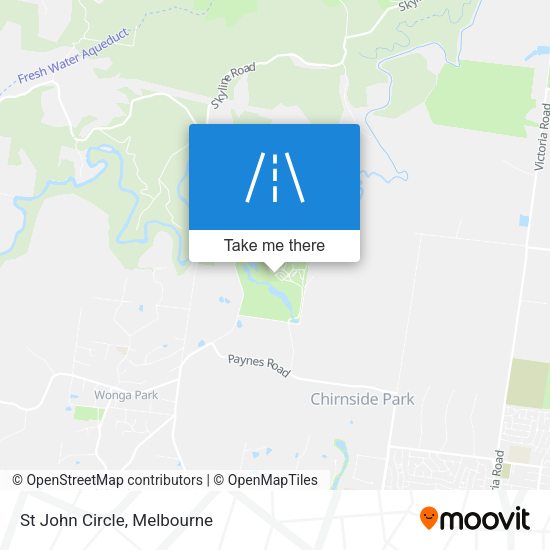 St John Circle map
