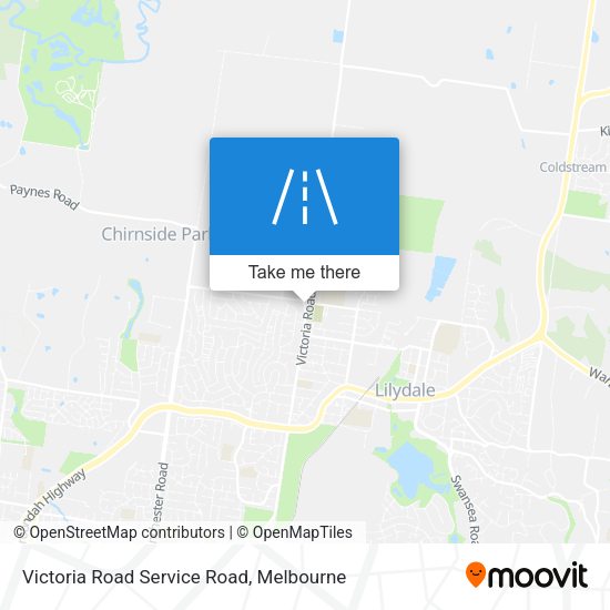 Victoria Road Service Road map