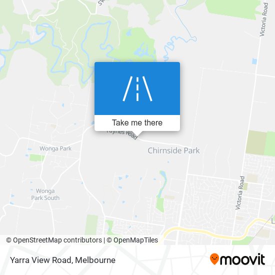 Yarra View Road map