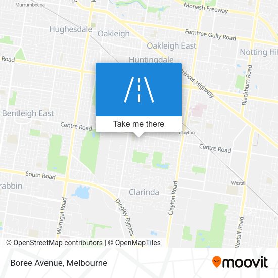 Boree Avenue map