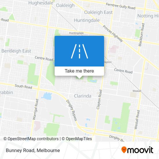 Bunney Road map