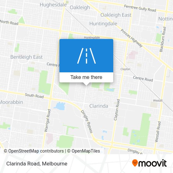 Clarinda Road map