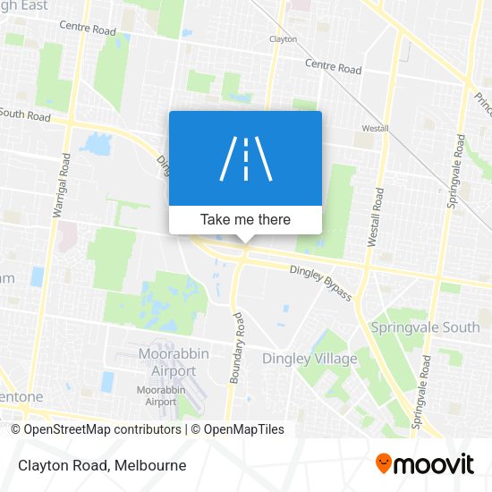 Clayton Road map