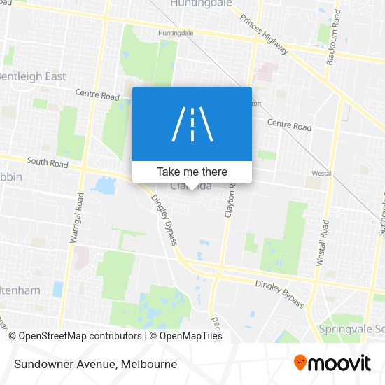 Sundowner Avenue map