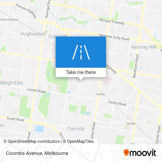 Coombs Avenue map