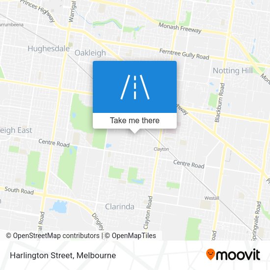 Harlington Street map