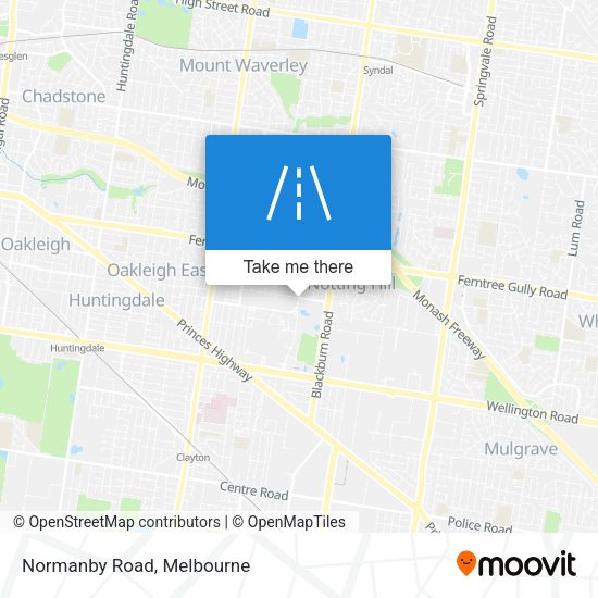 Normanby Road map