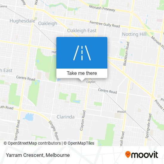 Yarram Crescent map