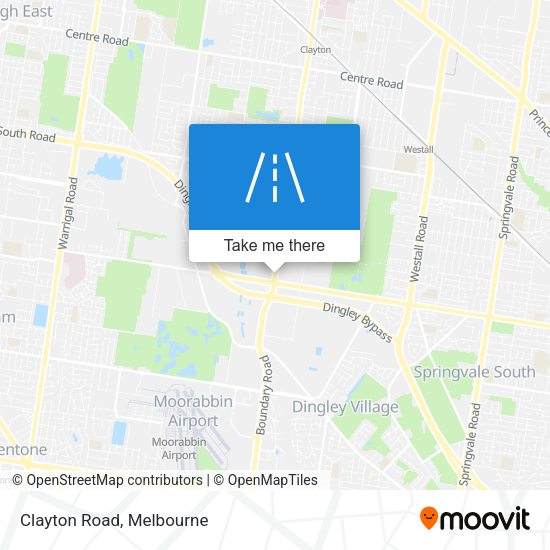 Clayton Road map