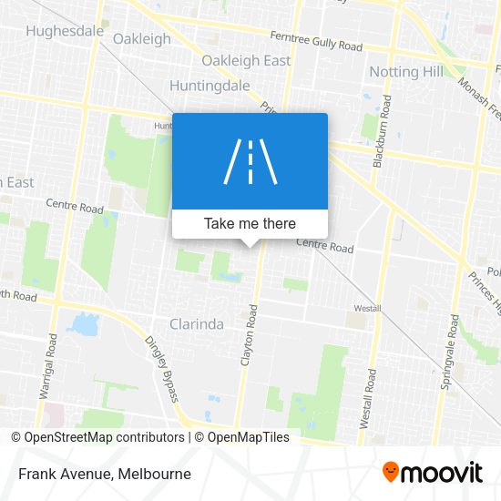 Frank Avenue map