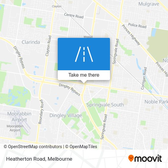 Heatherton Road map