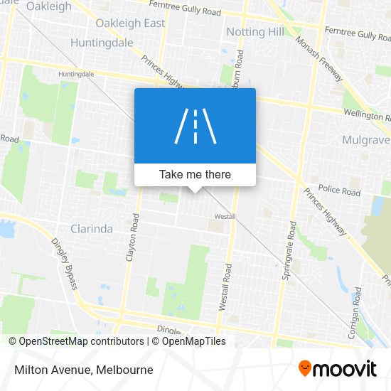 Milton Avenue map