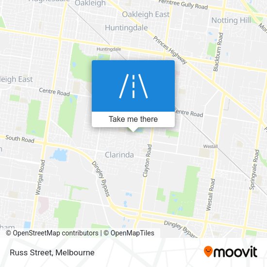 Russ Street map