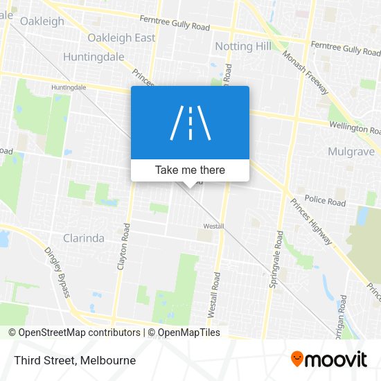 Third Street map