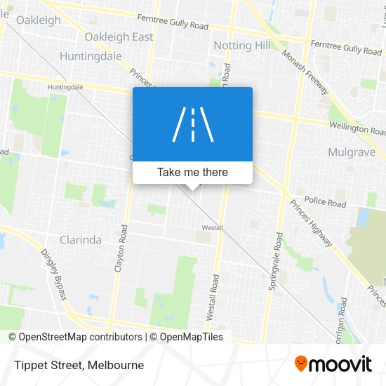 Tippet Street map