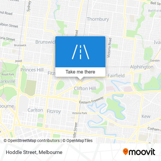 Hoddle Street map