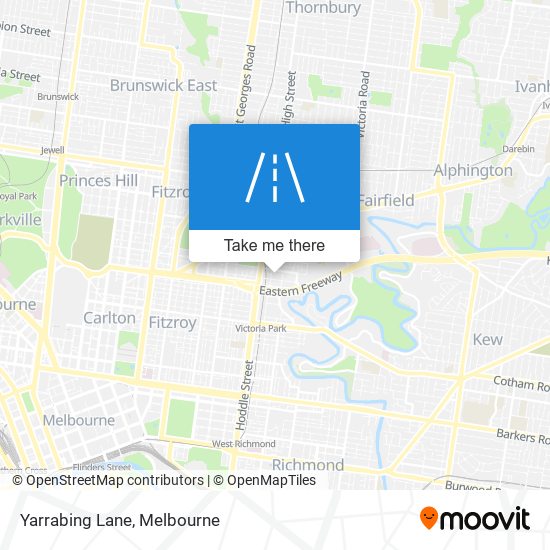 Mapa Yarrabing Lane