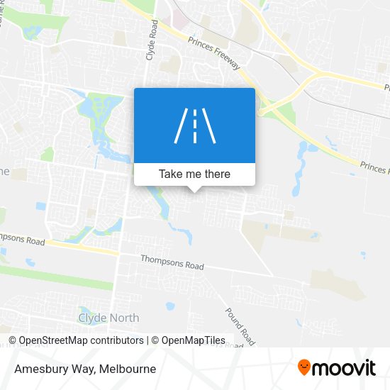 Amesbury Way map