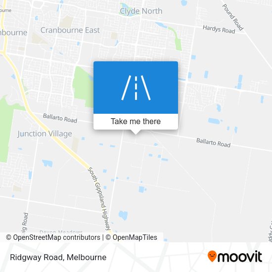 Ridgway Road map
