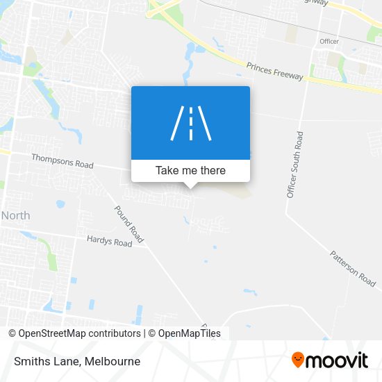 Smiths Lane map