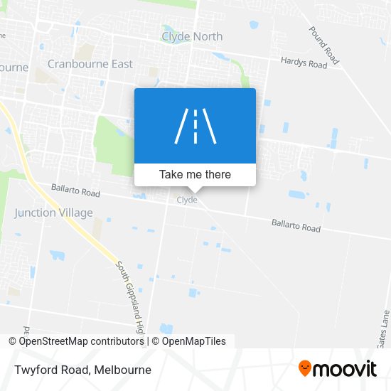Twyford Road map