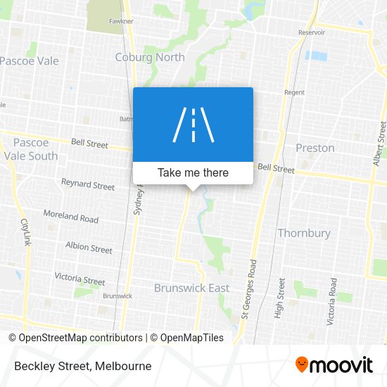 Beckley Street map