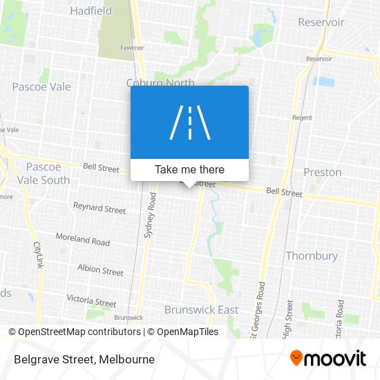 Belgrave Street map