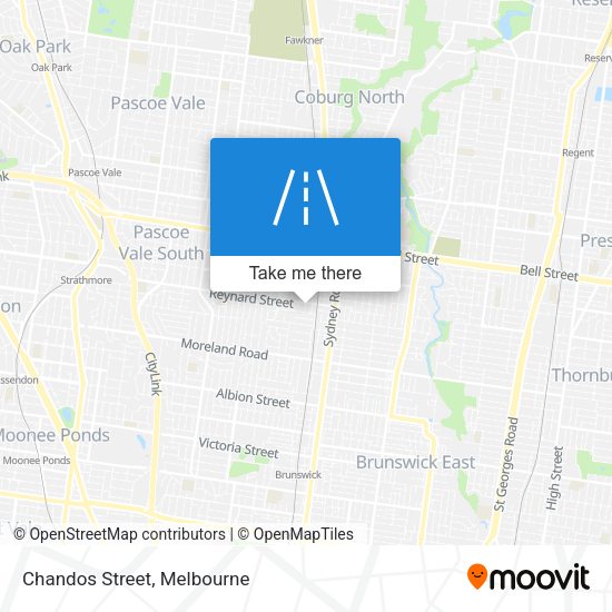 Chandos Street map